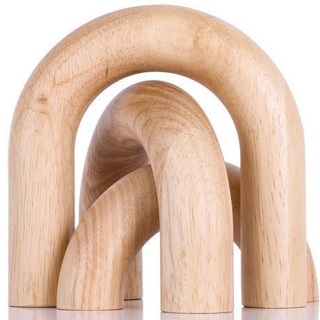 XMGZQ Wood Arch Decorative Objects Coffee Table Decor Items,Neutral Home Decor for Shelves,Small Shelf Decor Aesthetic,Modern Bookshelf XMGZQ