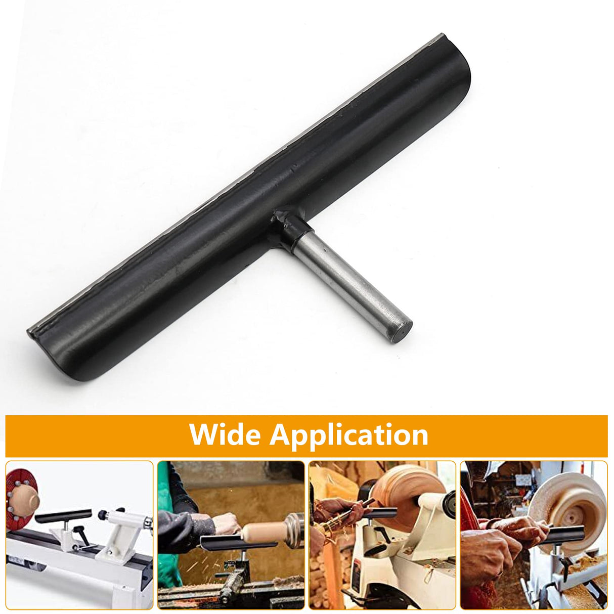 Copgge 12 Inch Lathe Tool Rest 5/8 Inch Post Stainless Steel Tool Rest For Wood Lathe Woodturning Tool Rest with Hardened Steel Rod For Woodworking Copgge