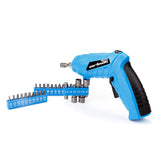 Cartman 149 Piece Tool Set General Household Hand Tool Kit with Cordless Screwdriver Blue CARTMAN