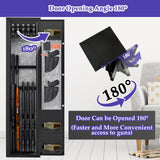 KAER 3-5 Gun Safes for Home Rifle and Pistols, Quick Access Safes for Shotguns, cabinets with Adjustable Rack, Pockets and Removable Shelf KAER