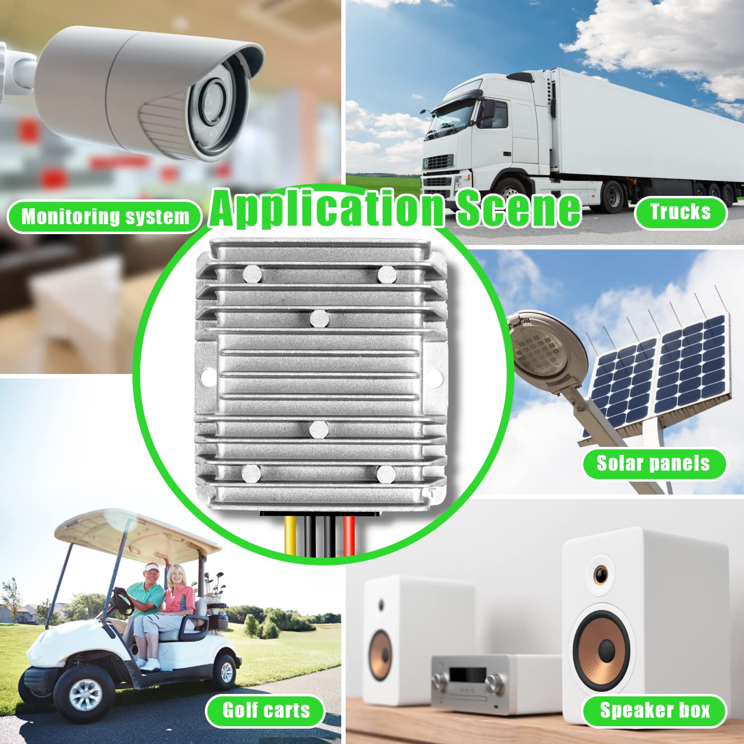 BIRITALO 48V Step Down to 12V 20A Waterproof DC Voltage Converter Reducer Module 240W Regulator for Golf Cart Club Car Truck Vehicle Led Strip Light BIRITALO