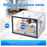 Acrylic CNC Enclosure 510 x 455 x 335 mm, Enhanced Protection, Dustproof,Cleaning, Noise Reduction, Compatible with CNC Router Machine 3018 Zhong Hua Jiang