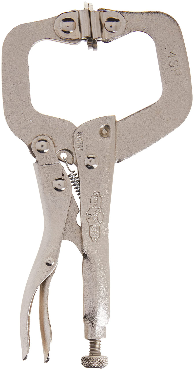 IRWIN VISE-GRIP C Clamp, Locking with Swivel Pads, 4-inch (165) IRWIN