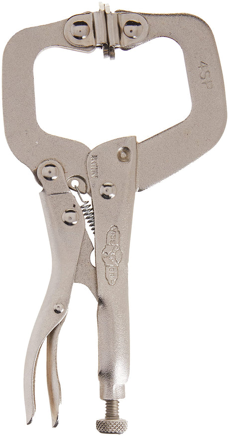 IRWIN VISE-GRIP C Clamp, Locking with Swivel Pads, 4-inch (165) IRWIN