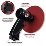 Performance Tool M573DB 5-Inch High Speed Sander with Adjustable Speed Control and Dust Collection System for Efficient Sanding and Polishing Jobs Performance Tool