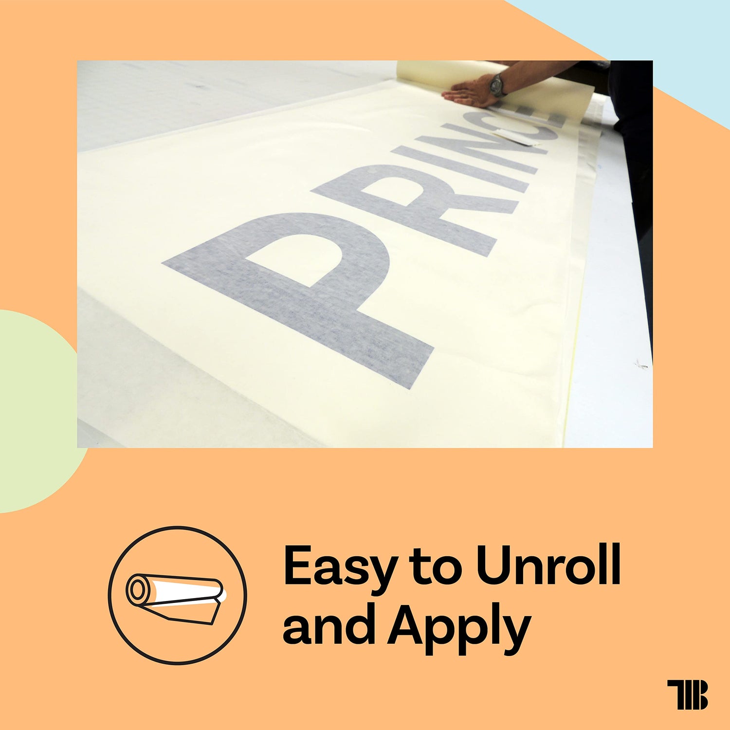 12" x 300' Roll of Paper Transfer Tape for Vinyl, Made in America, Premium-Grade Transfer Paper for Vinyl with Layflat Adhesive for Cricut Vinyl TapeManBlue