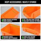 SWANLAKE 30PCS Wall Mounted Storage Bins, Plastic Garage Rack,Screw Storage,Tool Organizers. SWANLAKE GARDEN TOOLS