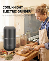 COOL KNIGHT Herb Grinder Electric Spice Grinder [Large Capacity/High Rotating Speed/Electric]- Electric Grinder for Spices and Herbs (Grey 2) COOL KNIGHT