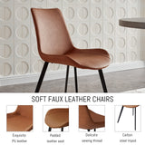 ZckyCine Modern mid-Century Dining Table Dining Table and Chairs for 6 Rectangular Wooden Dining Table Expandable Dining Table Space-Saving ZckyCine