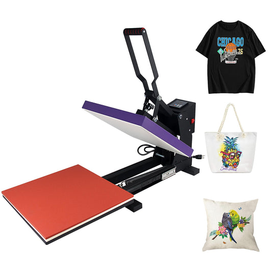 Heat Press Machine with Slide Out Drawer 15x15 Inch for T-Shirt with Digital Control Panel Industrial Sublimation Printer High Precision Hot Press - WoodArtSupply