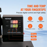 VEVOR 15x15 Heat Press Machine 8 in 1 Combo Tshirt Press Machine with Tumbler Press, 360° Swing Away Digital Multifunction Heat Transfer Sublimation VEVOR