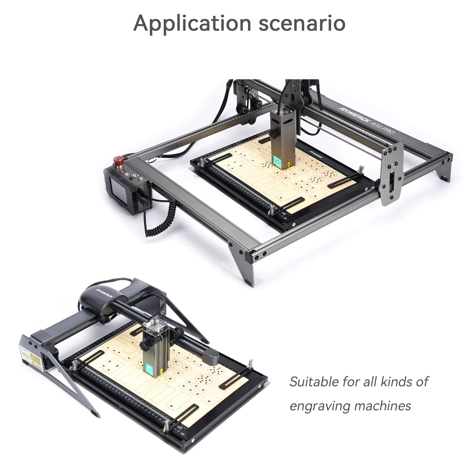 ATOMSTACK F2 Honeycomb Working Table - for ATOMSTACK X7 PRO,X20 Pro,X30 PRO and Most Laser Engraver, 45 * 45cm Honeycomb Working Bed for Fast Heat - WoodArtSupply