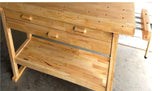 Windsor Design Workbench with 3 Drawers, 60 Hardwood Surface WINDSOR DESIGN At The Neighborhood Corner Store