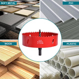 ALLWIN 4 Inch / 102mm Hole Saw for Wood, Plastic Board, Ceiling,Drywall, and Metal Sheet - HSS Bi-Metal Hole Cutter with Pilot Drill Bit ALLWIN