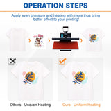 Iglobalbuy 16" X 24" Clamshell Heat Press Machine Sublimation for T-Shirt, Clamshell Design 16x24 Inch Heat Press Transfer Digital Temperature Iglobalbuy