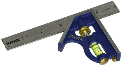 IRWIN Tools Combination Square, Metal-Body, 6-Inch (1794468)