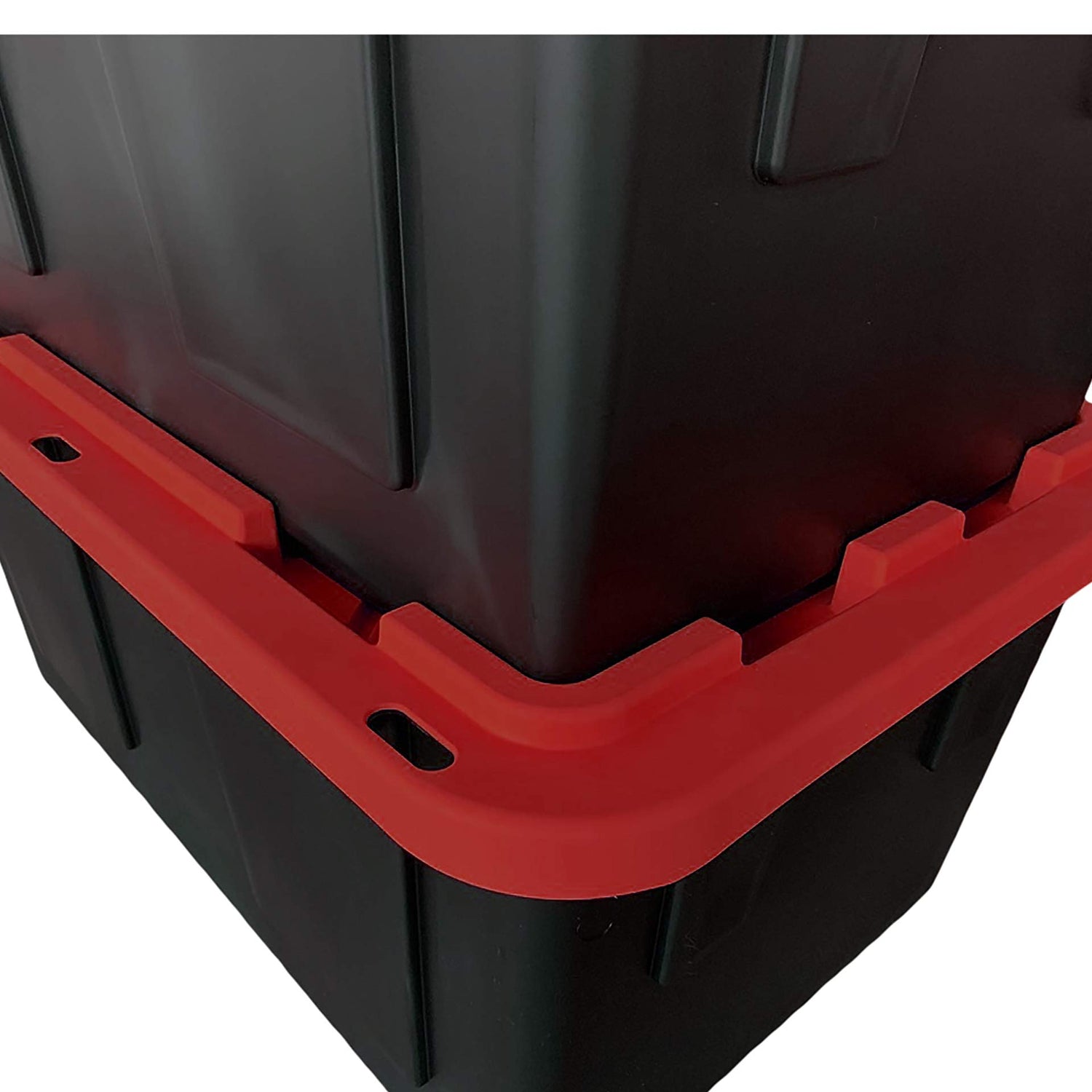 MonsterRAX 27 Gallon Storage Bins - Stackable, Lockable, 5-pack (Red) MonsterRAX Storage Solutions