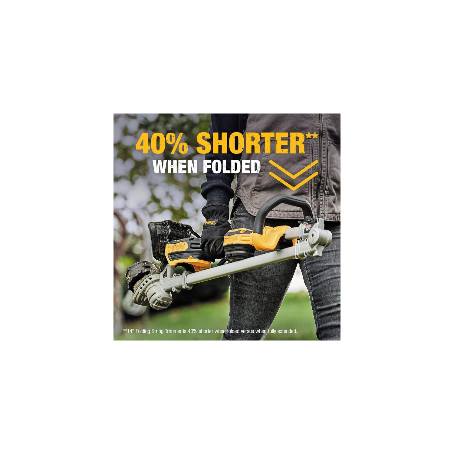 DEWALT 20V MAX* String Trimmer, Battery Powered, 14-Inch, Tool Only (DCST922B) DEWALT