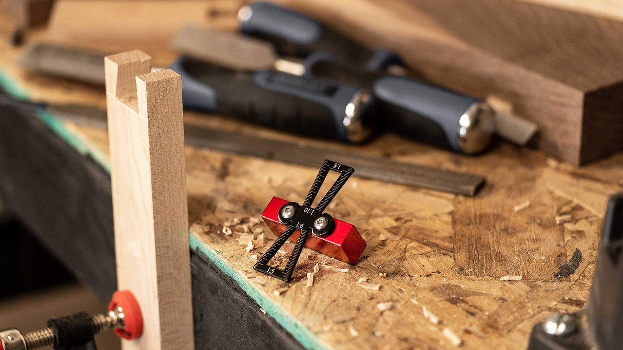 Dovetail Marker – Wood Dovetail Tool – Woodworking Hand Tool for Crafts – Precise Dovetail Guide with 1:5, 1:6, 1:8 and 1:10 Slopes – Extra-Large Clarke Brothers