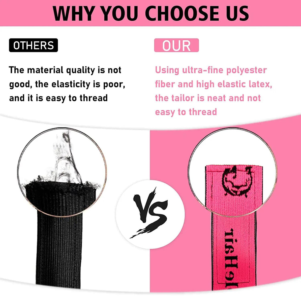 Goiple 3PCS Elastic Bands for Wig Edges, Lace Frontal Melt Wig Melt Band for Lace Front Laying Edges - Adjustable Wig Band Install Accessories with Goiple