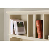 Bush Furniture Salinas 60W Desk Hutch with Shelf Storage in Antique White Bush Business Furniture