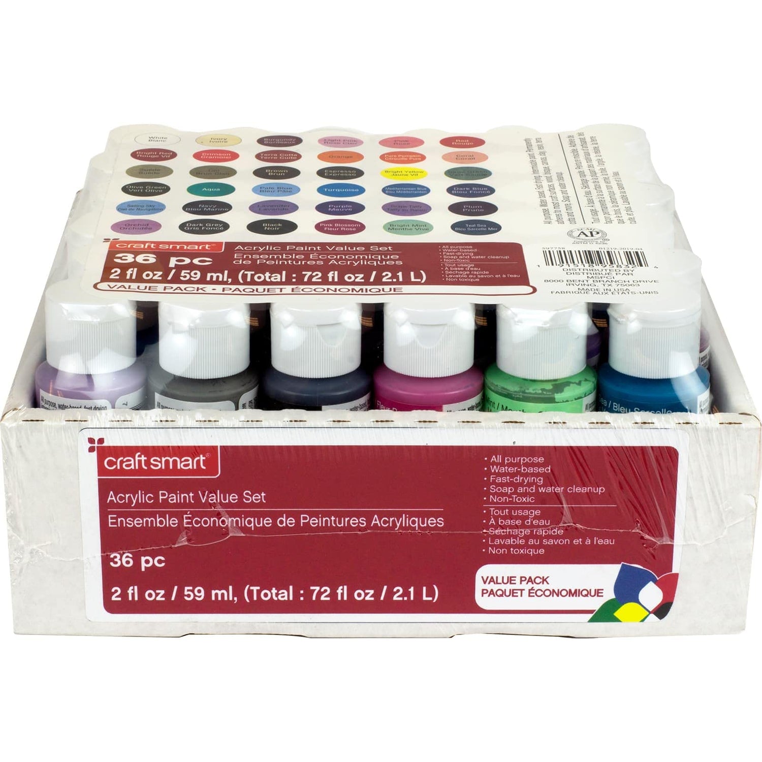 Craft Smart 36 Color Acrylic Paint Value Set Craft Smart