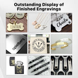 Cloudray 30W Fiber Laser Engraver, LightBurn Compatible Fiber Laser with Red Dot Pointer, 4.3x4.3 Solid State Laser Marking Portable Machine for Cloudray