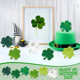 6 Pieces St Patricks Day Rustic Table Wooden Signs Unfinished Shamrock Table Centerpiece Indoor Irish Lucky Shamrock Standing Tabletop Decoration yasuwekik