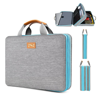 ZINZ Slim and Expandable Laptop Sleeve 15 15.6 16 Inch Case Bag for 15"-16" Notebooks Water-Resistant Handbag Multipurpose Computer Accessories