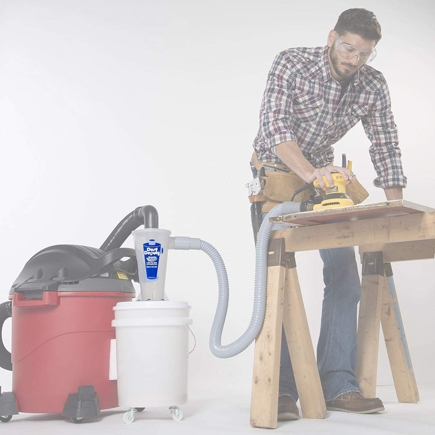 Dust Deputy DIY Anti-Static Retrofit Cyclone Separator for Wet/Dry Shop Vacuums (DD DIY) Oneida Air Systems