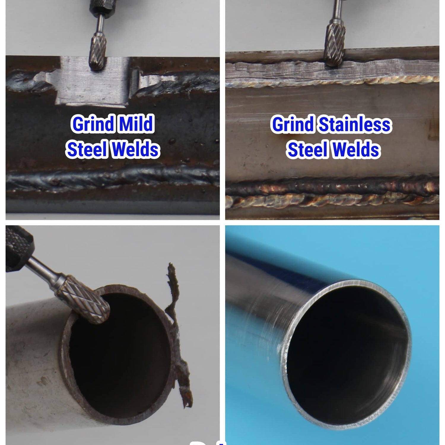 Mars-Rock Carbide Burr Set Compatible with Dremel Milwaukee 1/8" Shank 20PCS Die Grinder Rotary Tool Rasp Bits Accessories Attachments Metal Wood Mars-Rock