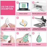 Deekypol 54 Pcs Sublimation Earring Blanks with Earring Hooks & Jump Rings, Sublimation Blanks Products Bulk for Girls Women Christmas DIY Deekypol