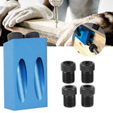 14Pcs Pocket Hole Jig, 15 Degree Dowel Drill Joinery Kit Hole Screw Jig with 6/8/10mm Drive Adapter for Woodworking Angle Drilling Holes, Carpenters Yetaha