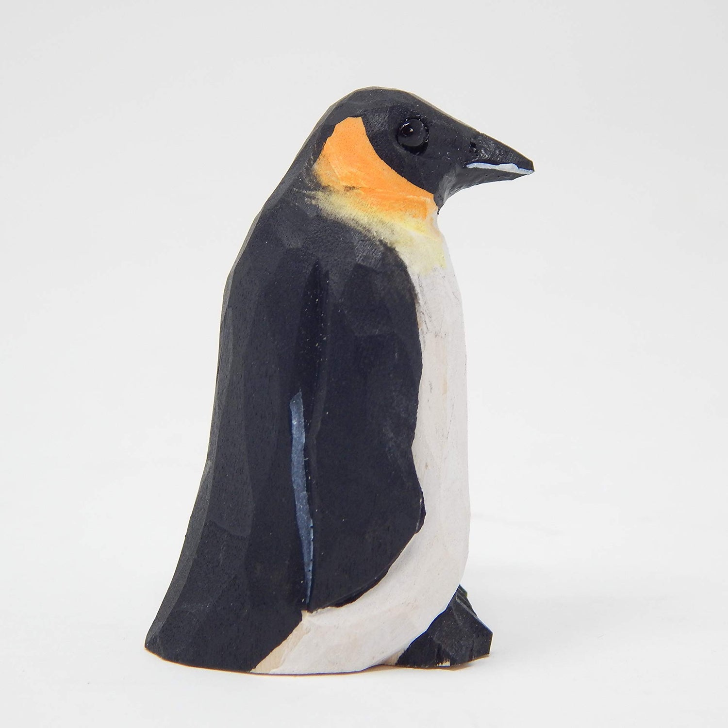 Selsela Penguin Wood Ornament Hanging Animal Figurine Handmade Carved Decoration Selsela
