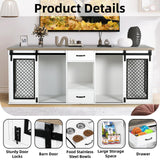 Extra Large Dog Crate Furniture, 85" Sliding Door Double Kennel for 2 Large Dogs Divided, Heavy Duty Wooden Dog Crate Kennel Furniture with 4 Dog okcomuy