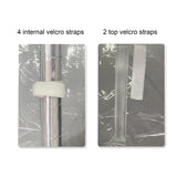 IndigoTempest9 Clear Vinyl Waterproof Shelf Cover for Wire Shelving - 36" W x 14" D x 54" H- Durable and Long-Lasting with Zipper Closure - Protects IndigoTempest9