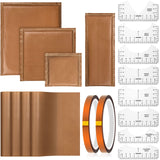 Tatuo 4 Pcs Heat Press Pillow 4 Size Heat Pressing Transfer Pillow 4 Heat Press Pillow Mat Kits 2 Pcs Heat Resistant Tape 8 Pcs Tshirt Ruler Guide Tatuo