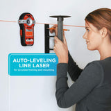 BLACK+DECKER Line Laser, Auto-leveling with Stud Finder (BDL190S) Black & Decker