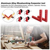 Utoolmart 90 Degree Positioning Squares Right Angle Clamps, Corner Clamps for Woodworking 5.5"x 5.5"(14 x 14cm), Aluminum Alloy Carpenter Clamping Utoolmart