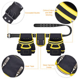 Tool Belt, Magnetic Tool Pouch with 26 Pockets for Men Heavy Duty Tool Pouch Bag, Detachable Tool Bags for Carpenter Electrician Construction Utility XonyiCos