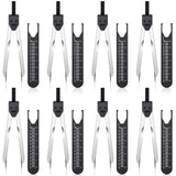 EKG Caliper ECG Calipers Measuring Tool with Ruler Electrocardiogram Drafting Divider for Nursing (Black, 8 Pieces) Frienda