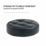 Grace & Grace Height Adjustable Rolling Swivel Tall Stool Chair with Back Support,Heavy Duty Stool with Wheels for Salon,Massage, Factory, Shop,Work Grace&Grace