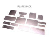 Laser Engraving Blank Plate Assortment 15 piece Aluminum Gold, Silver, & Black Custom Engraving Plates