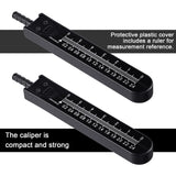 EKG Caliper ECG Calipers Measuring Tool with Ruler Electrocardiogram Drafting Divider for Nursing (Black, 8 Pieces) Frienda