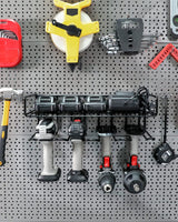 WellMall Garage Organization and Drill Storage - 2 Pack Power Tool Organizer Wall Mount Style, Great for Drill as Tool Utility Shelves / Rack, WellMall