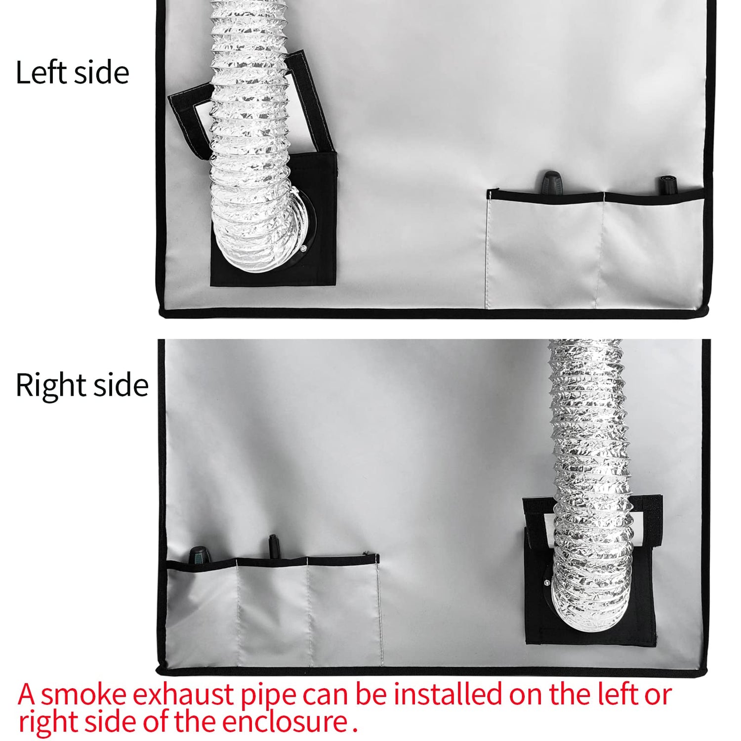 3-in-1 Multifunctional 3D Printer Enclosure Laser Engraver Eye Protective Shield Cover Resin 3D Printer Fireproof Tent with Fume Extractor Smoker HOCENWAY
