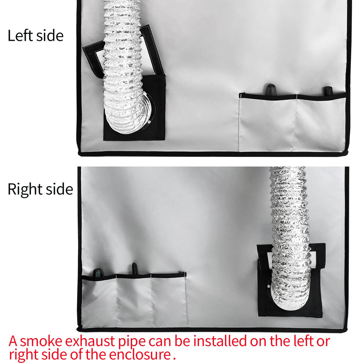 3-in-1 Multifunctional 3D Printer Enclosure Laser Engraver Eye Protective Shield Cover Resin 3D Printer Fireproof Tent with Fume Extractor Smoker HOCENWAY