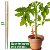 Strong Long Bamboo Plant Stakes for Indoor Plants, 12Pcs Bamboo Sticks for Plants, Plant Sticks Support Tall 18inch, Bamboo Plant Stakes, Garden VIPMORE