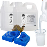 BBDINO Silicone Mold Making Kit,Liquid Silicone for Mold Making 30A, Translucent High Strength Silicone Rubber Mold Making Kit,1A:1B Ideal for BBDINO