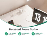 AODK 53 Inch Reversible L Shaped Desk with USB Ports & Fabric Drawers for Home Office & Gaming AODK